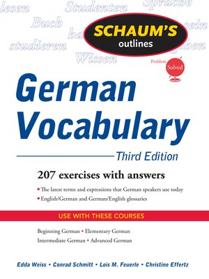 cover image of German Vocabulary